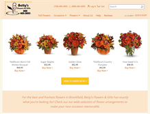 Tablet Screenshot of bettysflowers.biz